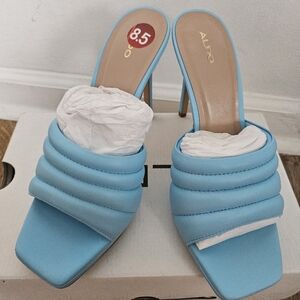 Aldo Women's Blue Slide Sandals